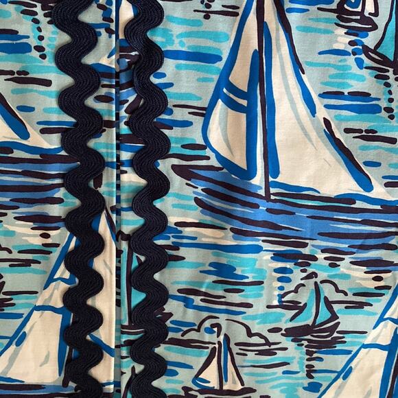 Sail to Sable NEW Girls Sail Boat Print Sleeveless Dress $78 NWT sz 6 - Picture 9 of 12